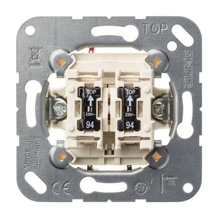 535U5 Кнопка сдвоенная без фиксации с двумя НО контактными группами и подсветкой