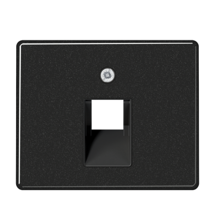 SL569-1UASW Крышка для одинарной телефонной и компьютерной розетоки UAE; черная