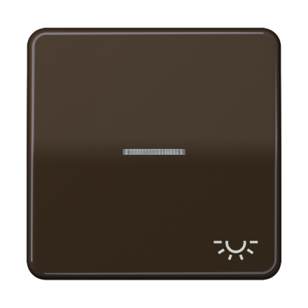 CD590KO5LBR Клавиша с окошком и символом освещение для выключателей с подсветкой; коричневая