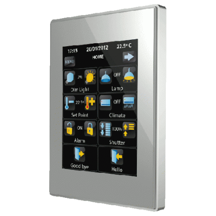 Сенсорная панель KNX Z41 Lite, цвет серебро