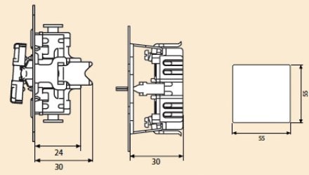 EP421WW Штепсельная розетка SCHUKO 16A 250V  с заземлением; белая
