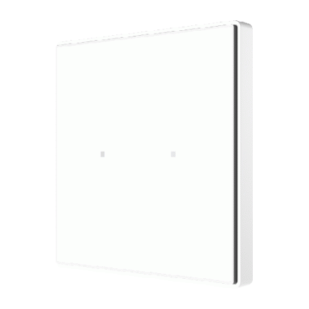 Выключатель сенсорный KNX Square TMD, 2-кнопочный, цвет белый