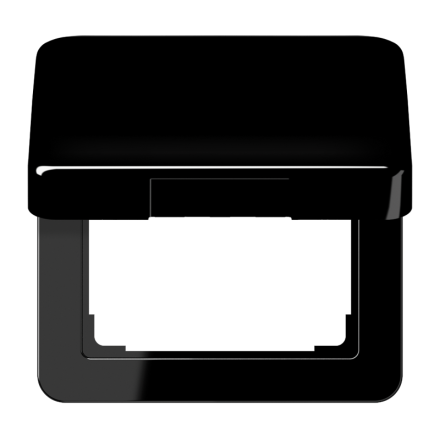 CD590KLSW Крышка откидная для штепсельных розеток и изделий с платой 50?50 мм; черная