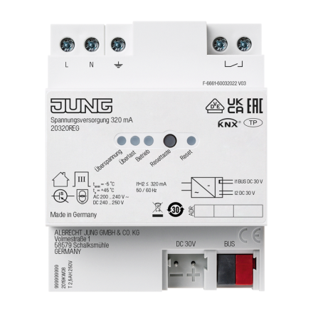 KNX блок питания, 320mA, 20320REG