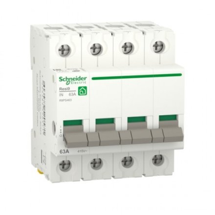 R9PS463; Выключатель нагрузки (мод. рубильник) 63А 4P RESI9 Schneider Electric