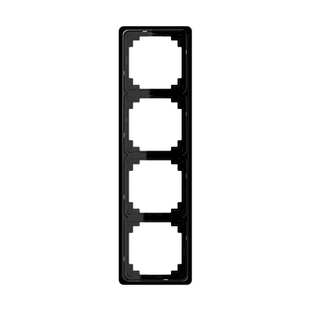 CDP584SW Рамка для вертикальной и горизонтальной установки, 4-кратная, черная