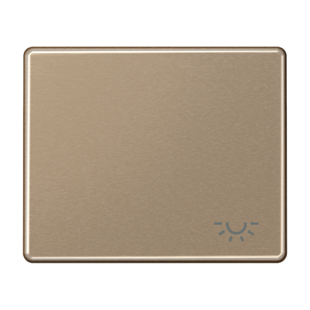 SL590LGB Клавиша для выключателя с символом освещение; золотая бронза