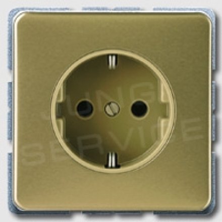 CD520GB Штепсельная розетка SCHUKO 16A 250V ; золотая бронза