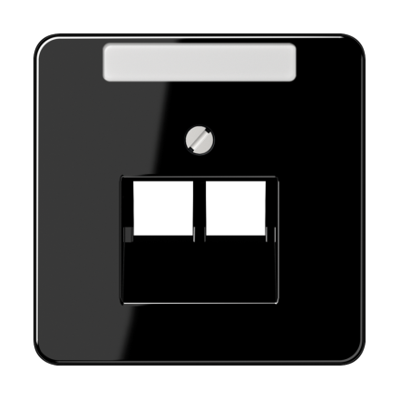 CD569-2NAUASW Крышка для ординарной телефонной и компютерной розетки  UAE; черная