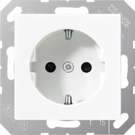 Накладка на SCHUKO-розетку, термопласт, CD5120BFPLWW