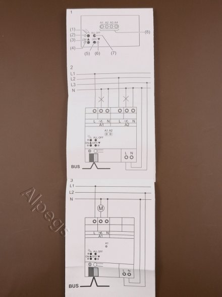 3901REGHE KNX универсальный диммер, 1 канал 20-500 W/VA