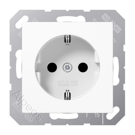 A1520BFWW Штепсельная розетка SCHUKO 16A 250V ; термопласт; белая