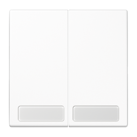 LS995NAWW Клавиши для сдвоенных выключателей с полем для надписи; белые