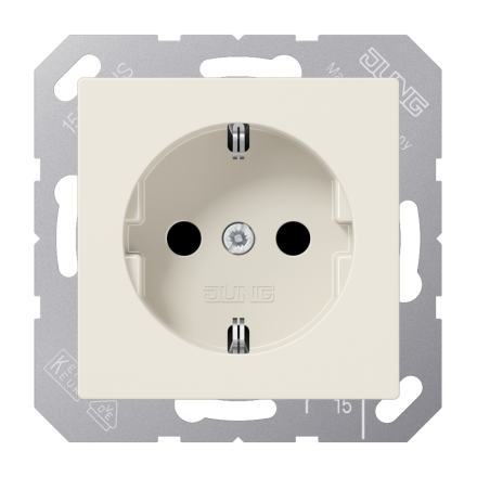 ABA1520KI Штепсельная розетка SCHUKO 16A 250V  с защитой от детей; слоновая кость