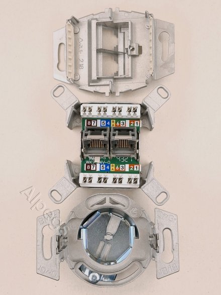 Комп. розетка, 2-ая, кат.6, UAE, EPUAE8-8UPOK6