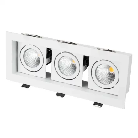 Светильник CL-KARDAN-S260x102-3x9W White (WH, 38 deg)