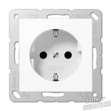 A520KIAL Штепсельная розетка SCHUKO 16A 250V  с защитой от детей; алюминий