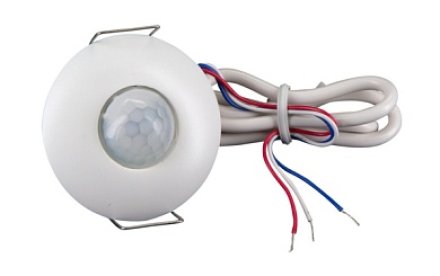 Мини мультисенсор потолочный 360° с LED-индикацией для движения, скрытый монтаж, радиус действия 10 м, напряжение 24 V DC, IP20, белый, BEG Luxomat, PD9-SH-24V-LED (93210)