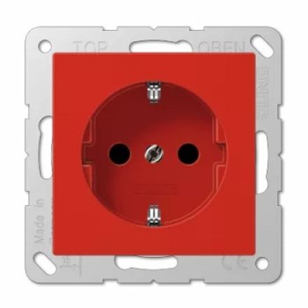 A520NBFRT Штепсельная розетка SCHUKO 16A 250V  ; термопласт; красная