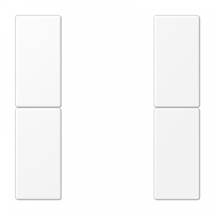 Набор накладок 2 группы для модулей F50, термопласт, белый матовый LS502TSAWWM