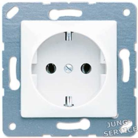 CD120GR Штепсельная розетка SCHUKO 16A 250V  серая