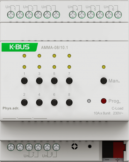 GVS KNX 8-Fold Multi-function Actuator, 10A