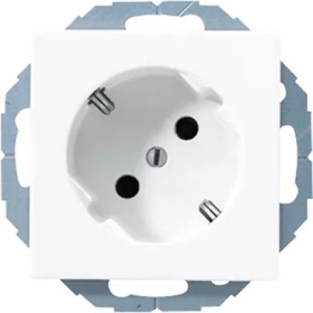 A520-45NWW Штепсельная розетка SCHUKO 16A, 250V  с поворотом на 45°; белая