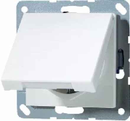 AS521KLWW Штепсельная розетка SCHUKO 16A 250V  с откидной крышкой; белая