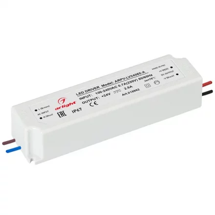 Блок питания ARPV-LV24060-A (24V, 2.5A, 60W)