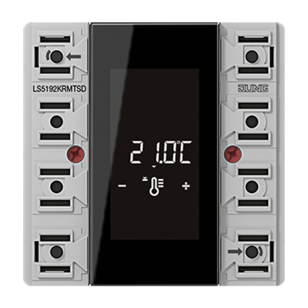 KNX компактный комнатный контроллер, 2 группы, LS5192KRMTSD