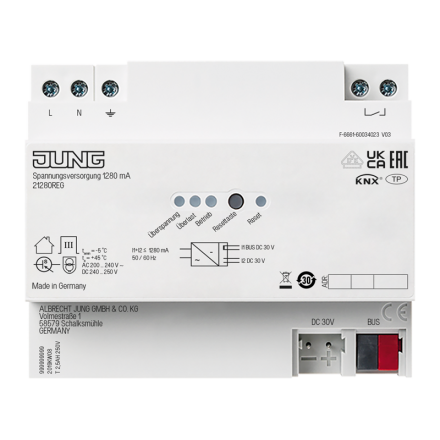 KNX блок питания, 1280 мA