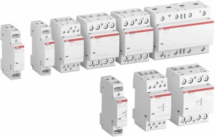 ABB Контактор ESB40-40N-06 модульный (40А АС-1, 4НО), катушка 230В AC/DC