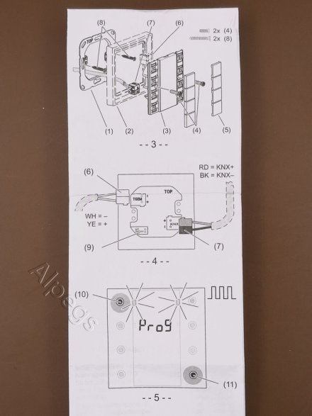 KNX компактный комнатный контроллер, 2 группы, LS5192KRMTSD