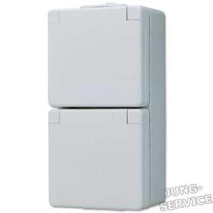 622N Штепсельная розетка SCHUKO для накладного монтажа 16A 250V   двойная