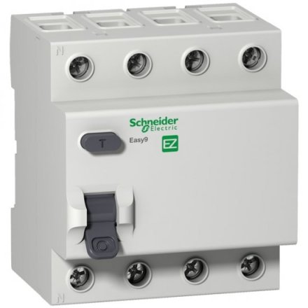 EZ9R34425; Выключатель дифференциального тока (УЗО) 4P 25А 30мА AC EASY 9 Schneider Electric