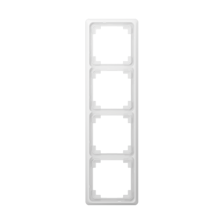 CDP584WW Рамка для вертикальной и горизонтальной установки, 4-кратная, белая