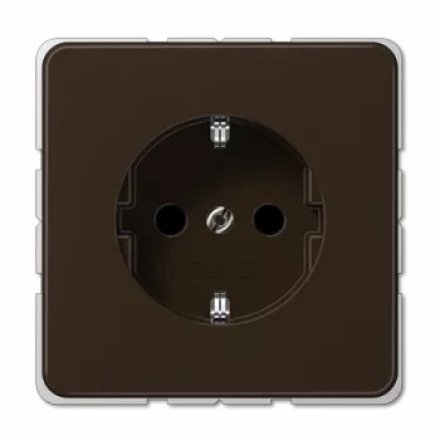 CD520KIBFBR Розетка 2P+E с защитой от детей коричневый