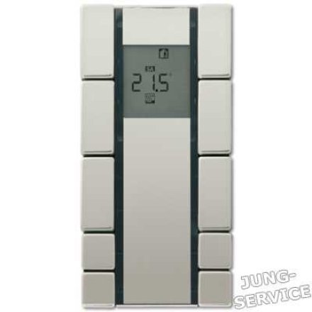 RCD2023SW EIB комнатный контроллер, 5 групп; чёрный