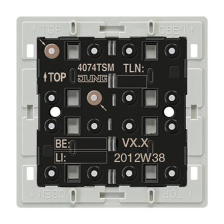 4074TSM KNX кнопочный модуль с интегрированным шинным сопряжением, стандарт, 1-4 группы