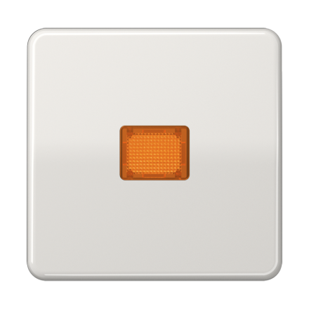CD590KOLG Клавиша с оранжевым окошком для выключателя с подсветкой; светло-серая