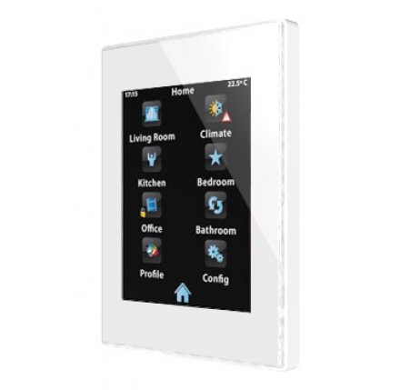 Сенсорная панель KNX Z41 PRO, пластиковая рамка, цвет белый